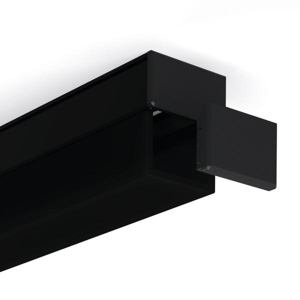 schwarze Abdeckkappe für LED-Aluprofile